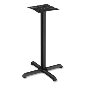 Alera ALETBH423B Base de mesa de acero de una sola columna de la serie Hospitality, 27,5 pulgadas. X 40.38 Pulgadas 300 Libras Capacidad Negra - Product Image 1