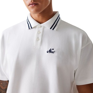 Polo de golf pour hommes, col blanc, impression personnalisée, logo brodé, dernier modèle, polyester tricoté, sublimation, couleur unie - Product Image 5