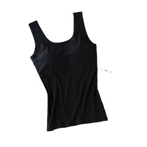 Nouveauté : Débardeur sans manches personnalisé pour femme, motif uni, sport, fitness, service OEM ODM, hauts courts - Product Image 5