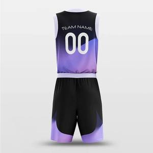 Maillot de basket-ball personnalisé Concevez votre propre vêtement de basket-ball Sublimation jeunesse pour homme et femme ensemble d'uniformes de basket-ball - Product Image 2