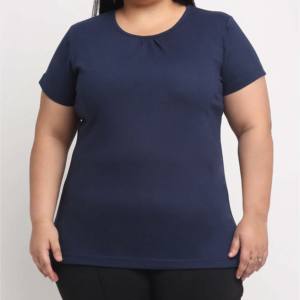 T-shirt d'été premium pour femme, coupe slim, respirant, 100 % coton, manches courtes, style streetwear oversize personnalisé - Product Image 4