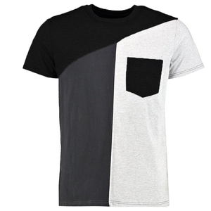 T <b>Shirts</b> Custom Logo Design Fashion Color Block <b>Men's</b> Breathable T <b>Shirts</b> Round Neck Sports Casual Cotton Short Sleeve Tee <b>Shirt</b> - Product Image 4