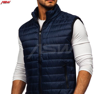 Chaqueta clásica de algodón de poliéster 100% para hombre, chaleco acolchado de invierno transpirable de estilo callejero, chaleco cálido para primavera tejido - Product Image 2