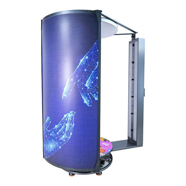 Professional 3D Full Body Human Portrait Rotating Scanner USB3.0 6 High-Speed Industrial Cameras High-Speed Industrial Stock