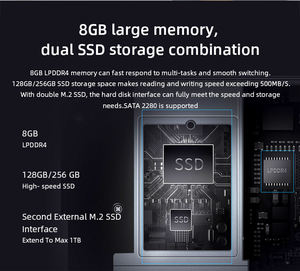 Ordinateur portable Windows 10 Intel 15,6 pouces, tout neuf, AMD Ryzen 9, 8 Go de DDR3, 256 Go de SSD+HDD, écran 144 Hz, clavier anglais, carte graphique dédiée - Product Image 3