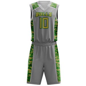 Vente en gros de gilet de basket-ball personnalisé réversible sublimé le plus récent design d'uniformes de maillot de basket-ball bon marché - Product Image 6