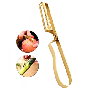 Éplucheur de pommes de terre et légumes en acier inoxydable, ergonomique, outil de cuisine - Product Image 3