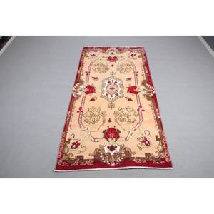 พรมวินเทจขนาด 3.9x7.8 ฟุต พรมตุรกี พรมเปอร์เซียสีน้ำตาลแดง - Product Image 1