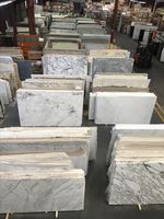 Dalles et Plaques de Marbre en Calcaire Blanc du Vietnam Poli Premium, Étanche, Multi-formes et Multi-tailles, Écologique, Durable, pour Extérieur