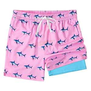 Bañador para hombre de secado rápido con forro de malla y bolsillos, pantalones cortos de playa informales transpirables y cómodos, proveedor OEM flexible - Product Image 3