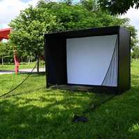 Enceinte de simulateur de golf à 2 couches haute résistance aux impacts avec installation facile, filet de protection pour entraînement extérieur, taille personnalisée, OEM ODM