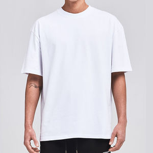 Camiseta personalizada lisa al mejor precio directa de fábrica para hombre 100% algodón puro ligero 200g Boxy Fit estilo extragrande - Product Image 1