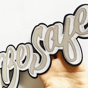 Écussons brodés personnalisés en tissu pour vêtements de sport à 3 couches, à coller au fer, à thermocoller, en sergé, en applique, badges en caoutchouc - Product Image 5