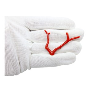 Pierre précieuse en vrac en forme de bâton de corail rouge italien naturel Quantité en vrac Corail lisse rugueux poli de qualité supérieure - Product Image 2