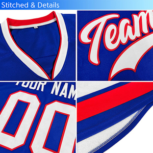 เสื้อเจอร์ซีย์ทีมอเมริกันใหม่เสื้อกีฬาเย็บตะเข็บลายฮ็อกกี้น้ำแข็ง - Product Image 6