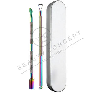 Meilleur fournisseur OEM Instruments de beauté personnalisables Pousse-cuticules d'ongles de salon durable avec impression de logo - Product Image 1