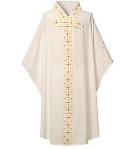 2025 dernier imprimé coton ethnique chasuble robe vêtements personnalisé OEM conception longue robe église haute qualité Robes unisexe - Product Image 5