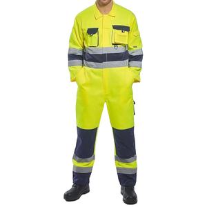 Overoles de seguridad de la mejor calidad, monos, ropa de trabajo de alta visibilidad, ropa de trabajo ligera reflectante de alta visibilidad, fabricación de seguridad - Product Image 3