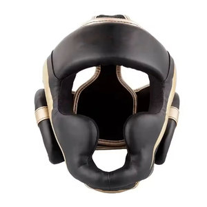 Best Selling Leather Full Coverage <b>Head</b> Guard with Extra Padding Cheeks Chin for Boxing/Martial Arts <b>Training</b> Eco-Friendly - Product Image 1