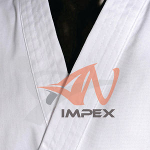 Uniforme de Karate Unisex de Poliéster/Algodón, Uniforme de Entrenamiento Blanco Personalizado con Logotipo OEM, Conjuntos Deportivos para Adultos, Artes Marciales, Ligero - Product Image 4