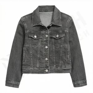 Fabricants de vestes en jean pour femmes sur mesure, fournisseurs de vêtements d'extérieur décontractés et élégants, vêtements de tous les jours tendance, vente en gros de vêtements - Product Image 1