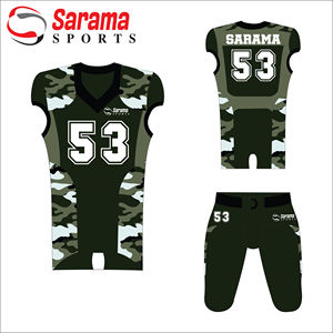 Maillots de football américain pour hommes, uniformes de football d'équipes de collèges américains cousus authentiques personnalisés, - Product Image 1