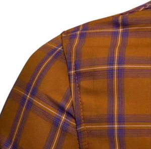 เสื้อเชิ้ตผ้าสักหลาดโอเวอร์ไซส์สไตล์วินเทจของผู้ชายสำหรับ2025 - Product Image 4