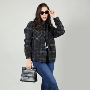 "Veste à carreaux polyvalente pour femmes-Veste à carreaux parfaite pour le confort de tous les jours" - Product Image 1