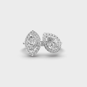 Toi Et Moi Halo anillo de diamante 3,0 quilates doble corte de pera Original anillo de diamante cultivado en laboratorio anillo de Boda nupcial regalos de aniversario - Product Image 5