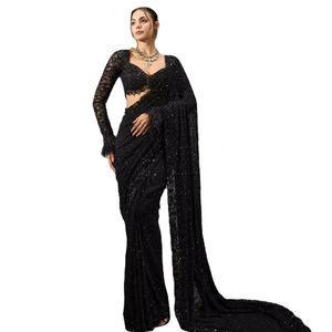 Nouvelle tendance Bollywood : magnifique robe en georgette avec des paillettes, design tendance, sortie en salle - Product Image 1