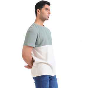 Buena calidad 100% algodón Color personalizado secado rápido sobre tamaño camisetas hombres algodón transpirable fibra de bambú para la venta hombres camisetas - Product Image 3