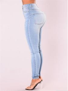 High Quality Women's Eco Fabric <b>Jeans</b> Lightweight Breathable High <b>Waist</b> Wide Leg Pants with <b>Elastic</b> <b>Waist</b> Closure for Summer - Product Image 3