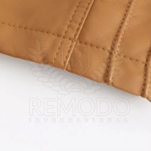 Veste de moto en cuir pour femmes à la mode avec fermeture à glissière tissu doux coupe moderne et ambiance streetwear authentique - Product Image 2