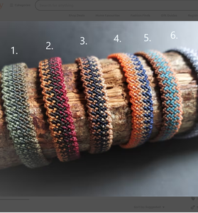 Waterproof Surfer Macrame <b>Bracelet</b>/<b>anklet</b> *CUSTOMIZABLE* - Product Image 1
