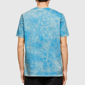 Camiseta de lavado ácido para hombre de diseño superior Camiseta estampada de ajuste holgado de algodón 100% para hombre con logotipo personalizado Camiseta de último diseño para hombre - Product Image 2