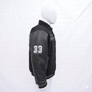 เสื้อแจ็คเก็ตวาร์ซิตี้พิมพ์ลายพร้อมปักโลโก้คุณภาพพรีเมียมยอดนิยม รุ่นใหม่ ให้ความอบอุ่นและสวมใส่สบายสำหรับผู้ชาย - Product Image 4