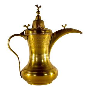 Hecho EN LA India Latón puro Diseño árabe Mesa de Ramadán Decorativo Grande Clásico Café Sirviendo Dallah con tapa - Product Image 3