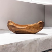 Bols impressionnants de bateau de racine de teck Objets décoratifs uniques ajoutant une beauté naturelle à votre table