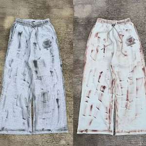 ชุดเซ็ตเสื้อฮู้ดดี้และกางเกงวอร์มทรงบ็อกซี่ฟิต ผ้าเฟรนช์เทอร์รี่เนื้อหนัก 450 กรัม สไตล์วินเทจ ซิปเต็มตัว สีซีดแบบซันเฟด สำหรับผู้ชาย - Product Image 5