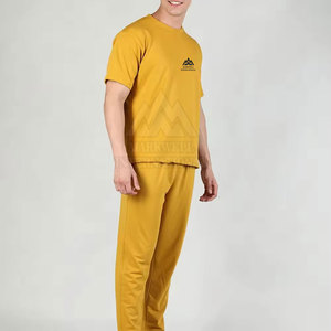 Conjunto de camiseta y pantalón ligero de venta directa de fábrica para hombre, ropa de verano transpirable, Conjunto de camiseta y pantalón de aspecto de alta moda - Product Image 3