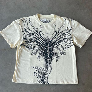 Transpirable News Hombre Ropa Venta al por mayor Deporte Bulk Camiseta informal en blanco 100% algodón, camiseta para hombres, ajuste suelto, ajuste cuadrado impreso - Product Image 1