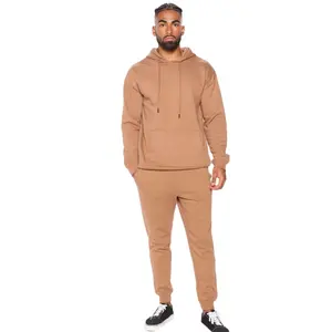 Jogger Sets Men's Pullover Hip Hop Street Fashion 100% Cotton French Terry Slim Fit Sports Outdoor Active Wear Tracksuits 5Xl