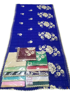 Chales de Mujer Musulmanas Africanas de Alta Calidad, Bordados con Pedrería, Transpirables, Colores Personalizados, Algodón, Venta Caliente, Chifón Floral - Product Image 2