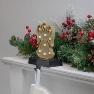 Elegante soporte de calcetín de Navidad, soporte de gancho de Metal, chimenea, decoración de vacaciones, trineo de Papá Noel, muñeco de nieve, exhibición de medias - Product Image 2
