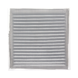 Griglia di ventilazione in alluminio con zanzariera avvitabile 200 x 200 mm. Colore Bianco - Product Image 4