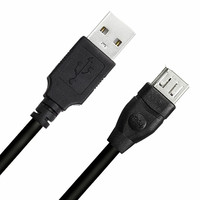 Firewire IEEE 1394 Adaptateur USB 6 broches femelle F vers USB M Câble mâle pour imprimante, appareil photo numérique, scanner, disque dur 0.2m