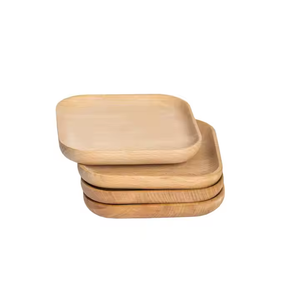 Platos de madera de acacia de tamaño personalizado para el hogar, plato de fruta de comida, platos de madera nuevos de alta calidad 100% de glowin fashion - Product Image 4