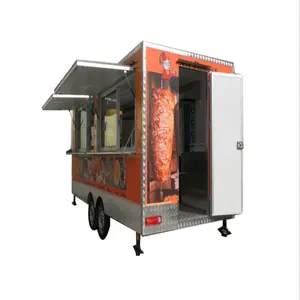 New Type Street Selling Kaffee Van Catering Cart Burger Pommes Frites Eisbus Mobile Food Truck zu verkaufen