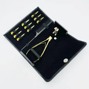 Kit de herramientas de extensión de cabello de Color de plasma dorado profesional Juego de alicates de eliminación de acero inoxidable sostenible y cuentas Cabello virgen humano - Product Image 3