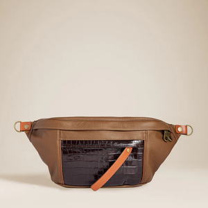 กระเป๋าคาดเอวหนังแท้ทำด้วยมือและกระเป๋าคาดเอวแบบตะวันตกสำหรับทุกเพศกระเป๋ามีซิปป้องกันการโจรกรรมสำหรับการเดินทางกลางแจ้ง - Product Image 1